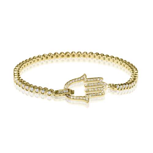 Hamsa Tennis Bracelet