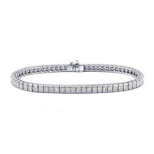 Princess Cut Tennis Bracelet