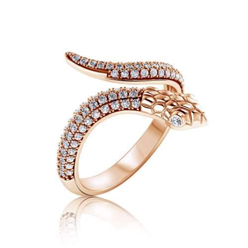 Snake Ring Set Diamonds