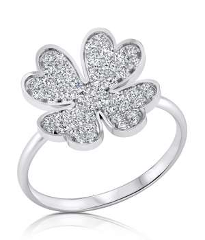 Flower Diamonds Ring