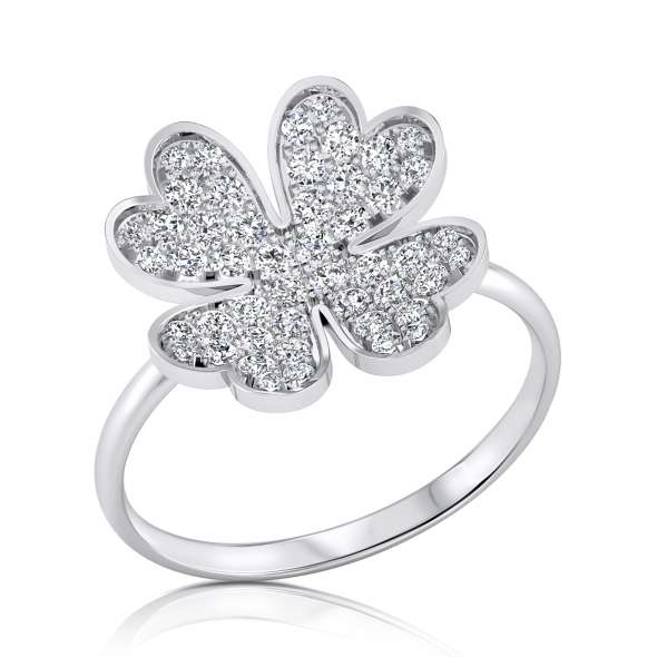 Flower Diamonds Ring