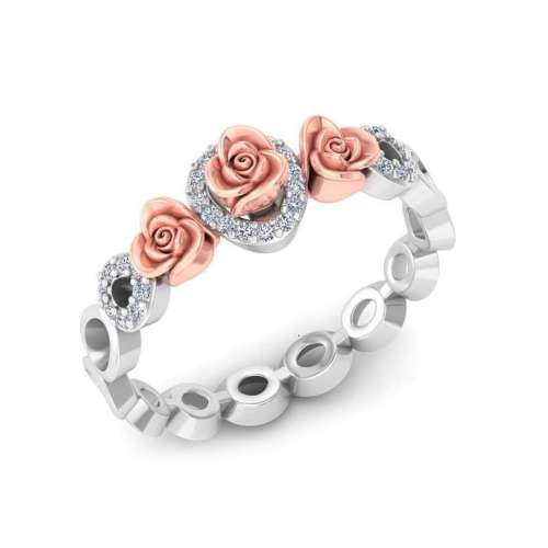 Rose Diamonds Ring