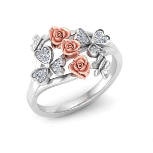 Rose Diamonds Ring