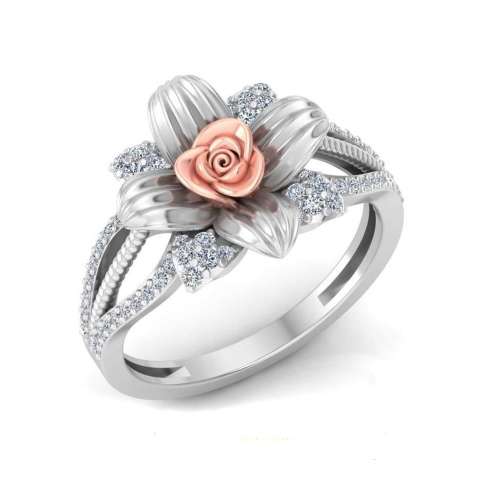 Rose Diamonds Ring