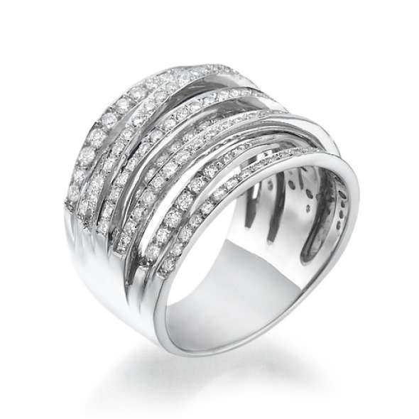 Bridges Style Diamonds Ring