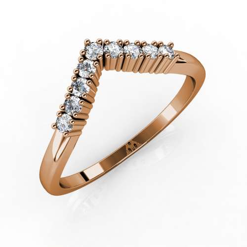 Arrow Ring Set Diamonds