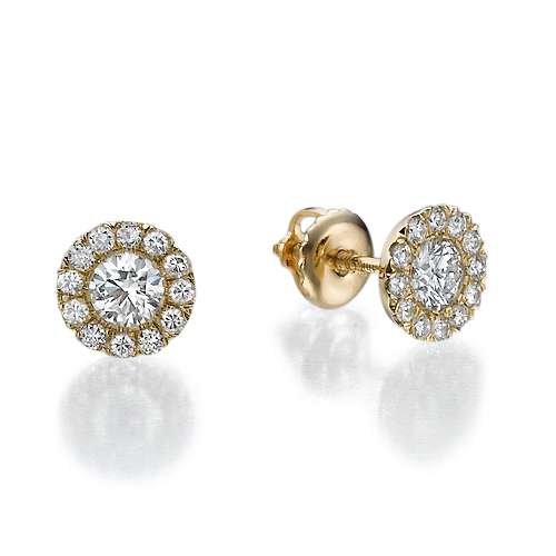 Halo Diamonds Earrings