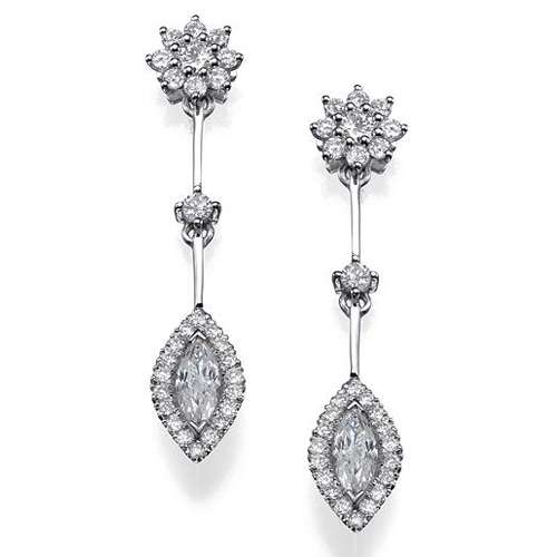 Drop Earrings Marquise 