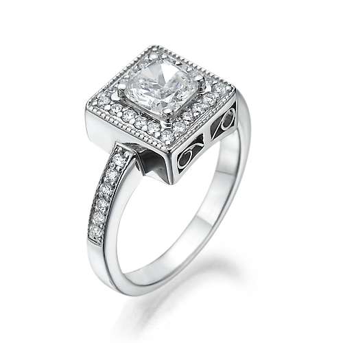 Cushion Cut Engagement Ring