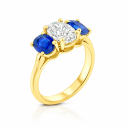 טבעת 3 יהלומים