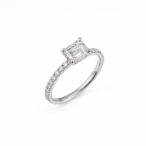 טבעת אירוסין בחיתוך אמרלד טבעת אירוסין בחיתוך אמרלד