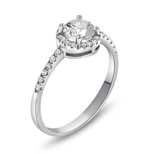 Halo Engagement Ring