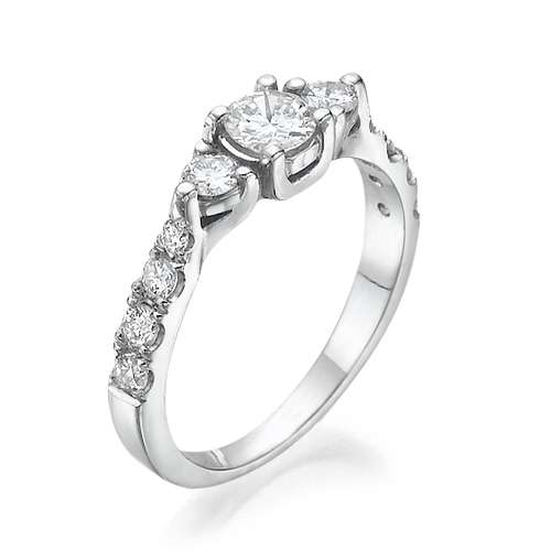 3 Stones Engagement Ring