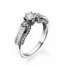 Engagement Ring With Princess Cut Side Stones