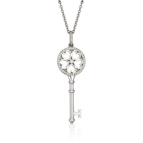 Hearts Key Pendant