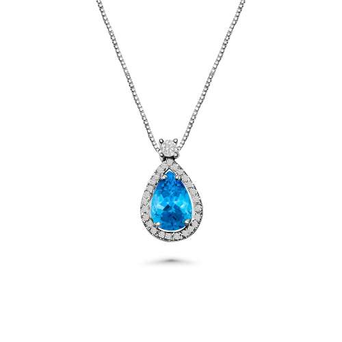 Pear Shapes Swiss Topaz Pendant