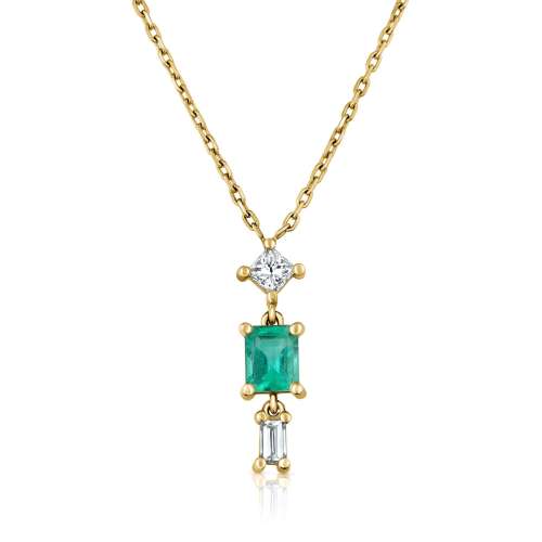 Designed Emerald Pendant