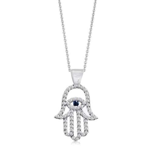 Hamsa Diamonds Pendant