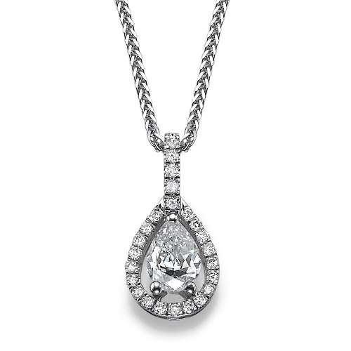 Pear Shape Diamond Pendant